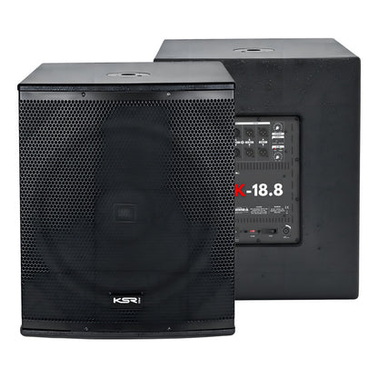 Sub Ativo 18 Ksr Pro 800w Rms K-18.8a Woofer Jbl Limiter + Cor Preto