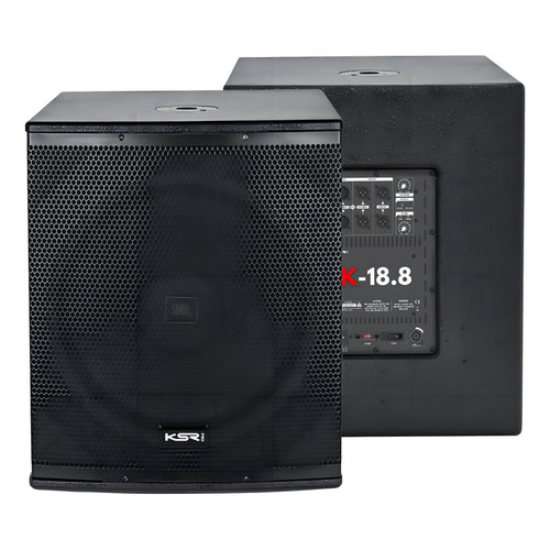 Sub Ativo 18 Ksr Pro 800w Rms K-18.8a Woofer Jbl Limiter + Cor Preto