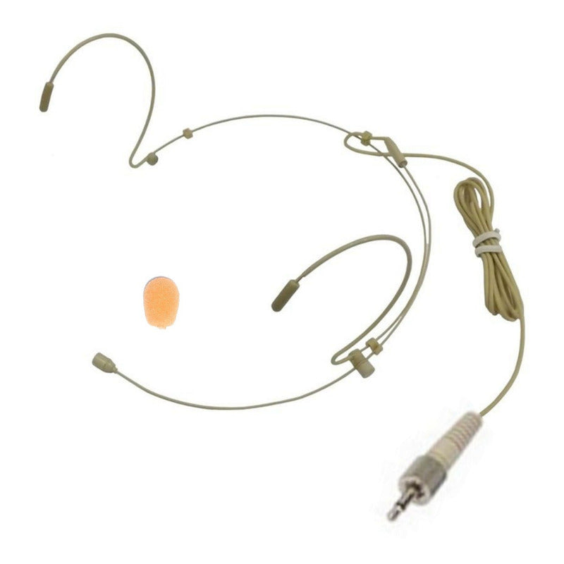 Microfone Sem Fio Headset Cor Da Pele Kt3a + Mão Ksr Pro Uhf Cor De Pele
