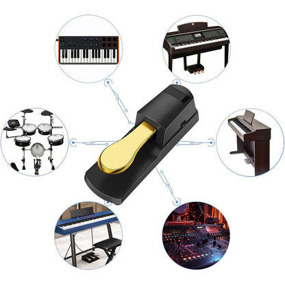 Pedal Sustain Tb100 Gold Piano Casio Yamaha Roland Korg Psr