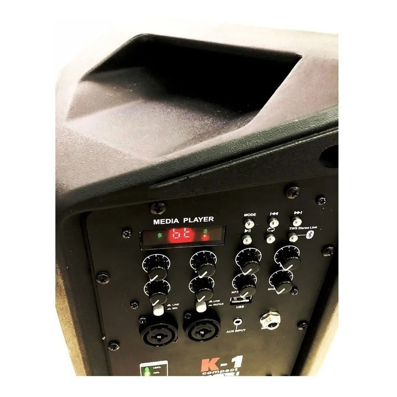 Caixa Ativa K1 Compact Monitor Pa Portatil Ksr Pro 250w Rms Preto