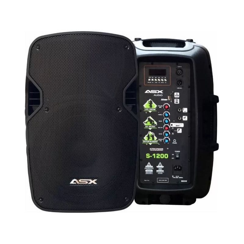Kit Som Igreja Bar Caixa Ativa 12 Asx S1200 + Mesa 6 + Cabo Preto