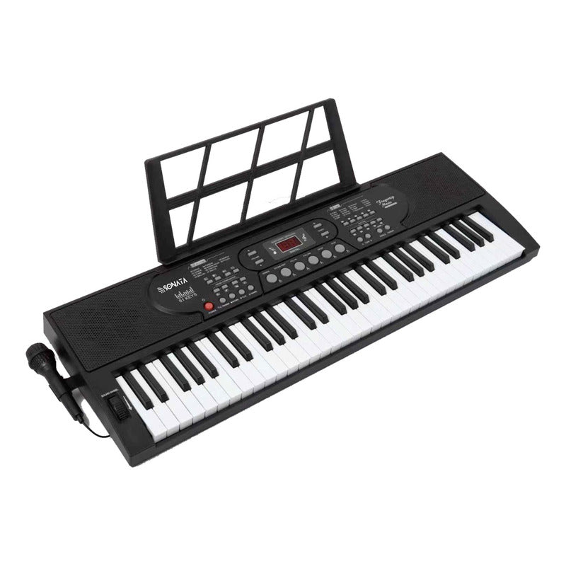 Teclado Musical Estudante Iniciante 61 Teclas Sonata Sk6000 127/220v Preto