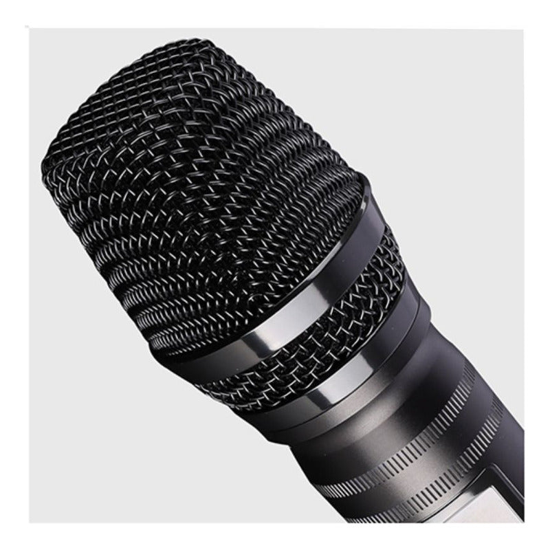 Microfone Sem Fio Quadruplo Ksr Pro Br6080 200 Canais Uhf Preto