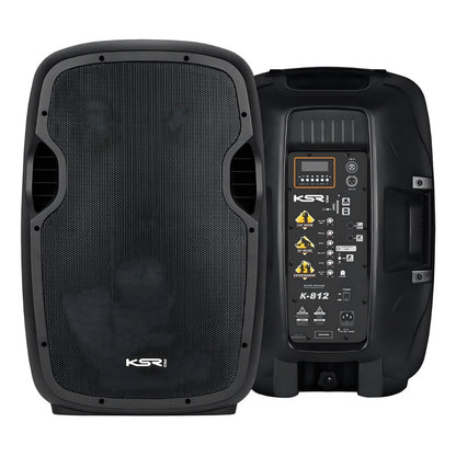 Alto-falante Ksr Pro K-812 Com Bluetooth, Rádio, Controle Remoto Preto 127/220v