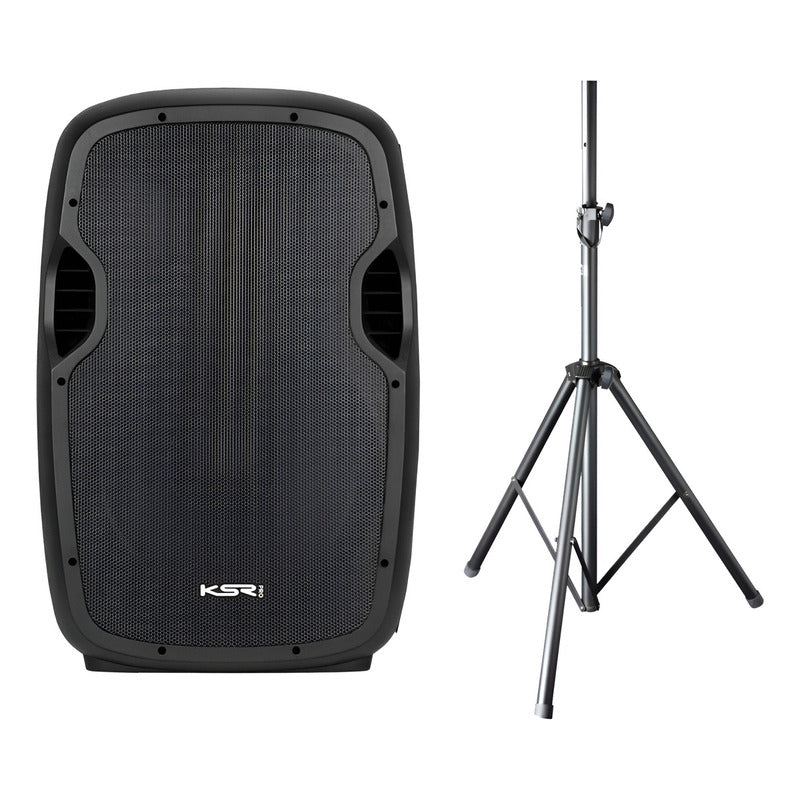 Caixa De Som Ksr Pro K-815 Bluetooth 500w Woofer 15'' Preto 127/220v