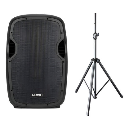 Caixa De Som Ksr Pro K-815 Bluetooth 500w Woofer 15'' Preto 127/220v