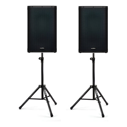 Kit 2 Caixas Ativa 15 K1s 1000w Ksr Bluetooth C/ Tripe Preto 127/220v