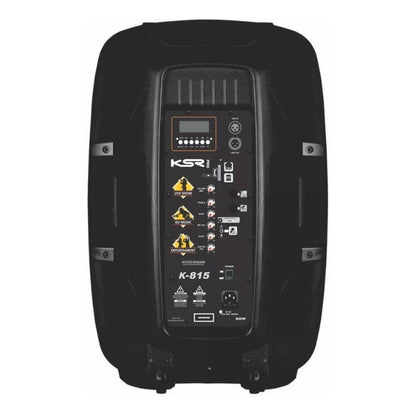 Caixa De Som Ativa Ksr Pro K-815 Bluetooth Woofer/tweeter 500w Preto 127/220v