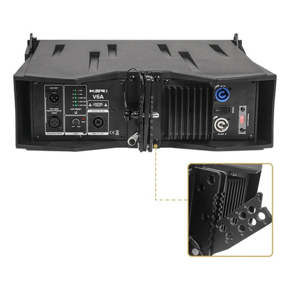 Caixa De Som Line Array Ativo Ksr Pro 1920w Rms 4 Celulas V6 Preto 127/220v