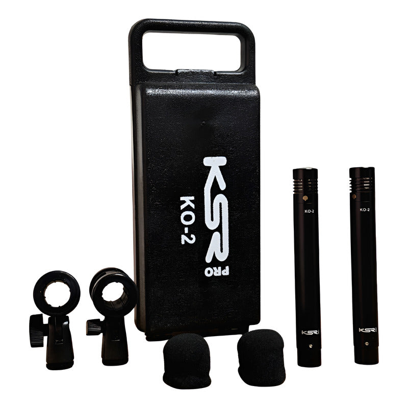 Microfone Prato Over Acustico Condensador Cardioide Ksr Ko2 Preto