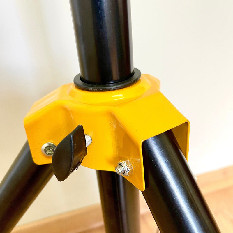 Tripe Caixa Som Ksr Full Metal Suporte 5 Regulagens Cs1 Pro Preto / Detalhe Amarelo