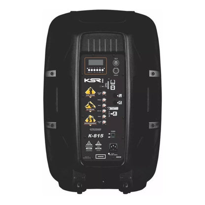 Caixa De Som Ksr Pro K-815 Bluetooth 500w Woofer 15'' Preto 127/220v