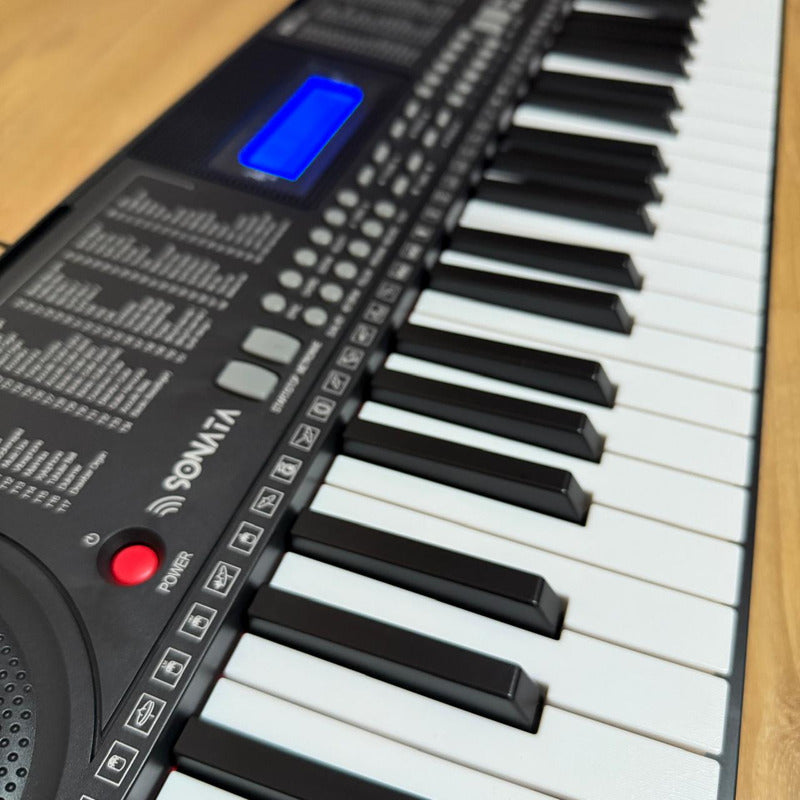 Teclado Musical Sensitivo 5/8 61 Teclas Sonata Sk8000 127/220v Preto