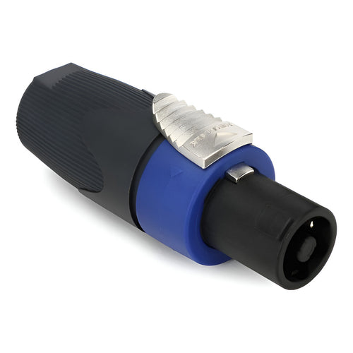 8 Plug Speakon Macho Ksr Pro 4 Polos Tipo Neutrik Sto Angelo Preto Com Azul Preto Com Azul