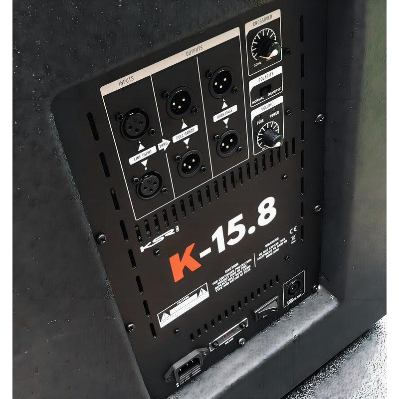 Sub Ativo 15 Ksr Pro 800w Rms K-15.8a Woofer Jbl Limiter + Cor Preto
