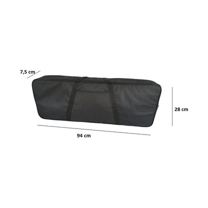 Capa P/ Teclado Casio Linha Cts 61 Teclas Preto Com Alças Preto