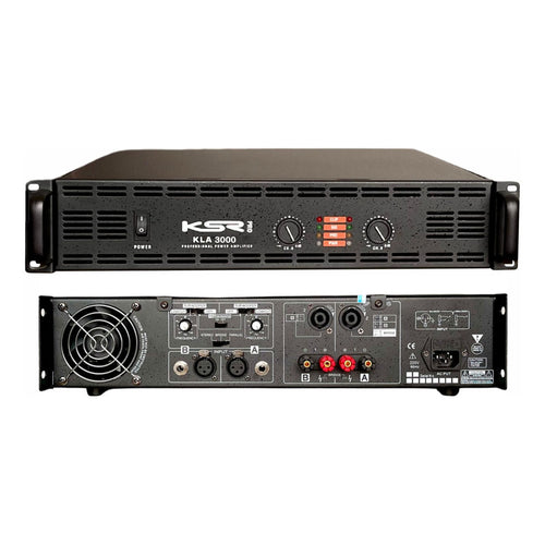 Potencia Som Profissional Kla 3000w Rms Kla1500 X2 Ksr Cross Preto 3000 W