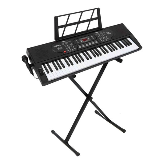 Teclado Musical Iniciante 61 Tecla Sonata Sk6000 Estante Q1x 127/220v Preto