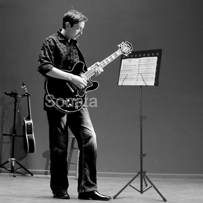 10 Estante Partitura Sonata Sm009 Suporte Maestro - P06 Preto