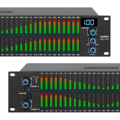 Equalizador Digital Dsp 31 Bandas Espectro Profissional Ksr 110v