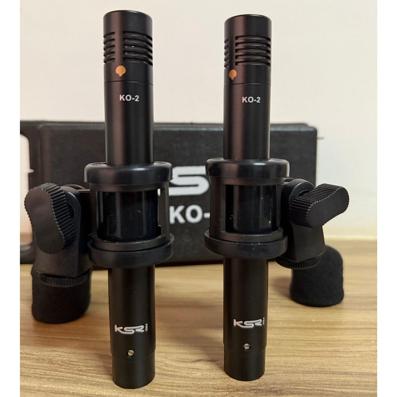 Microfone Prato Over Acustico Condensador Cardioide Ksr Ko2 Preto
