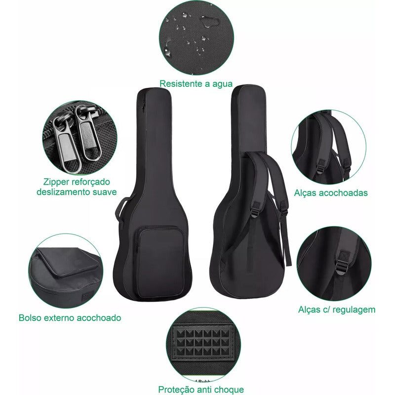 Capa Contra Baixo Extra Luxo Sonata Ka8 Impermeavel Preto