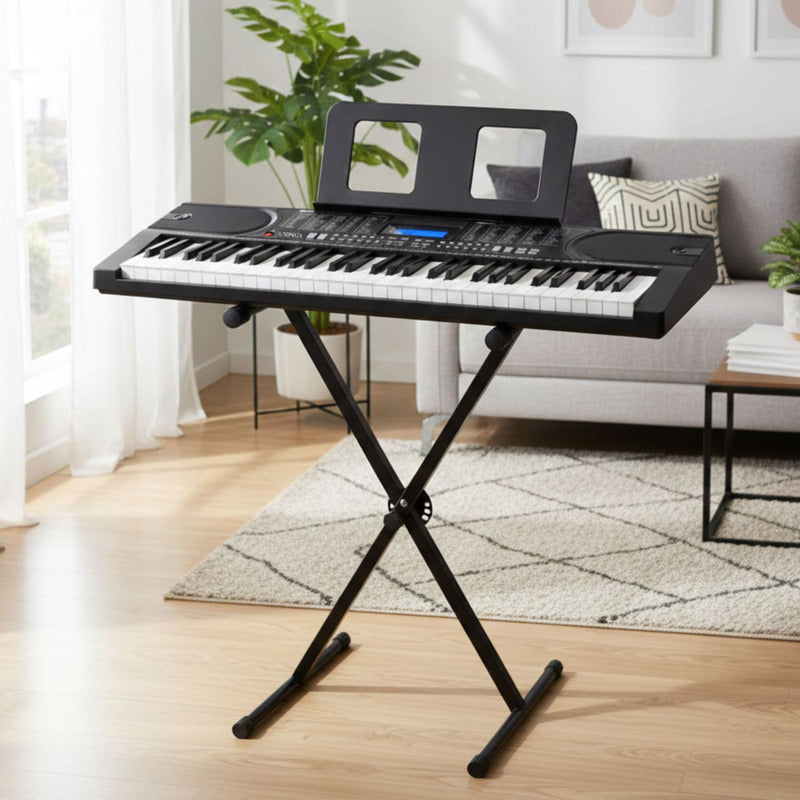 Teclado Musical Sensitivo 5/8 Sonata Sk8000 + Estante Q1x 127/220v