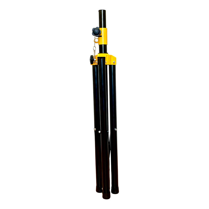 Tripe Caixa Som Ksr Full Metal Suporte 5 Regulagens Cs1 Pro Preto / Detalhe Amarelo
