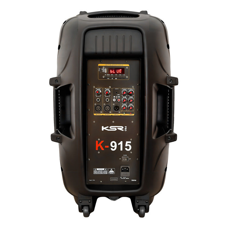 Caixa Ativa 15 Polegadas Profissional 700w Rms Ksr Pro K915 Preto 127/220v