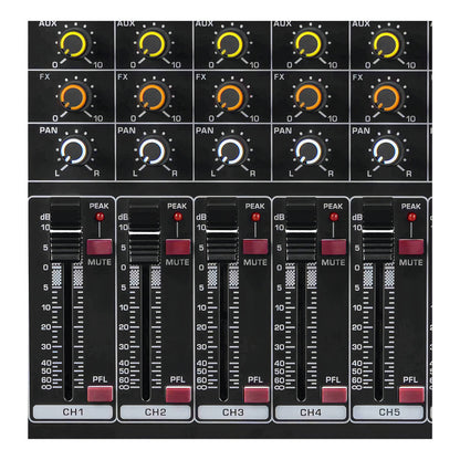 Mesa De Som 12 Canais Asx Com Equalizador Efeito Interface