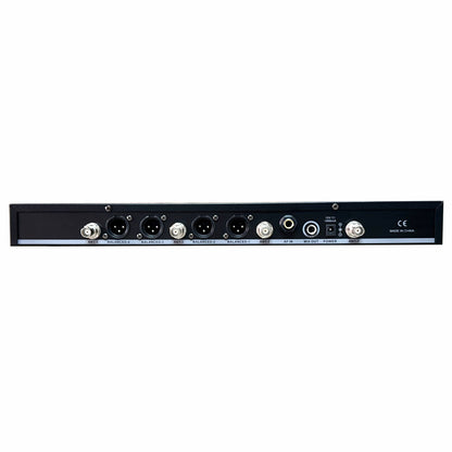 Microfone Sem Fio Quadruplo Ksr Pro Kt4 Mao 80 Canais Kt4m Preto