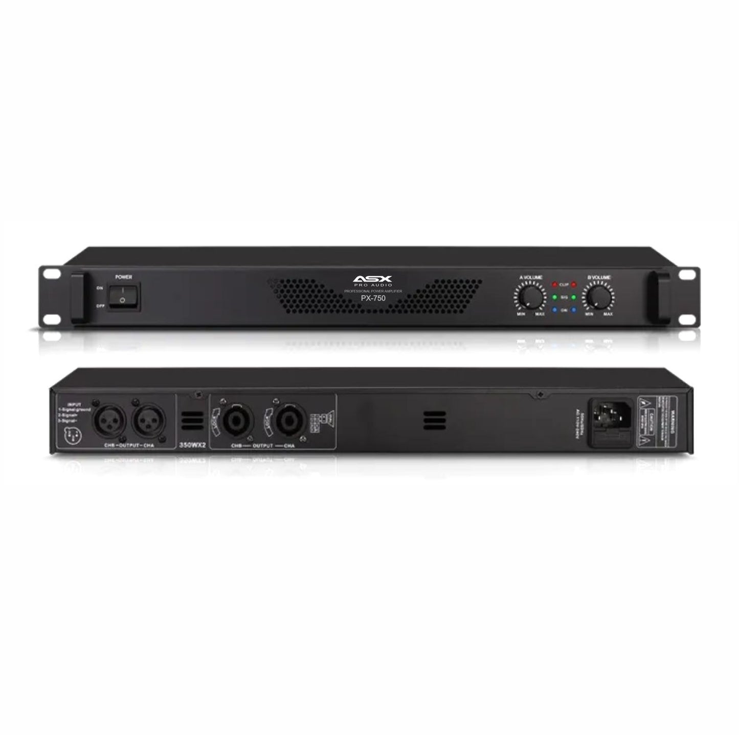 Amplificador Potencia Som Profissional 700w Asx Pro Px750