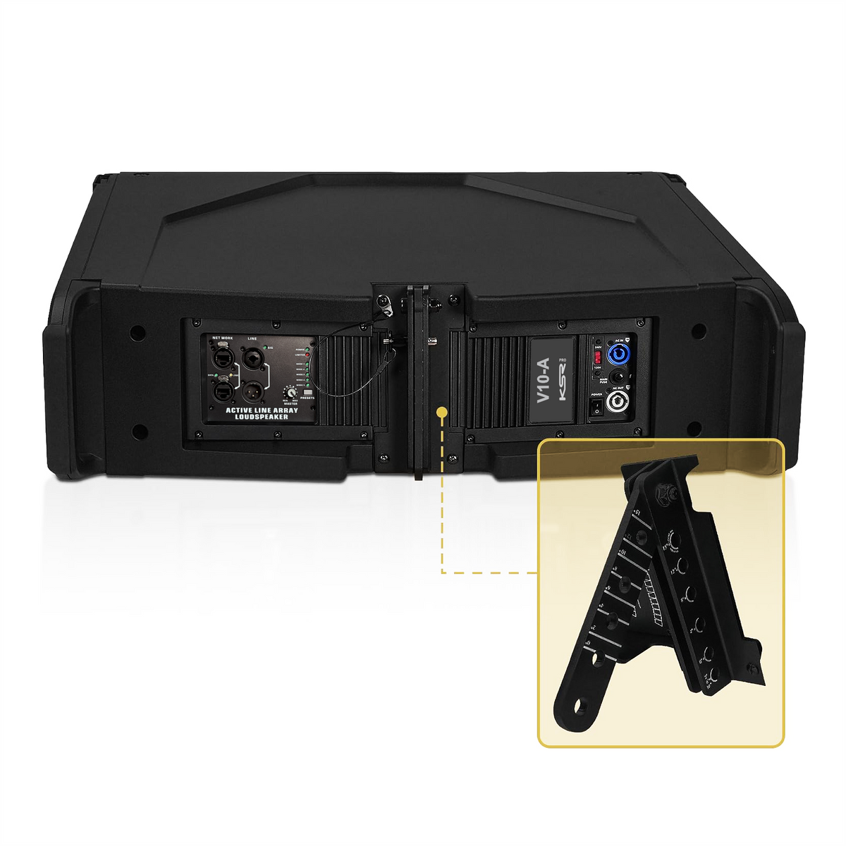 Line Array 10 Polegadas Ativo 2400w Dsp Ksr Pro V10a 137db