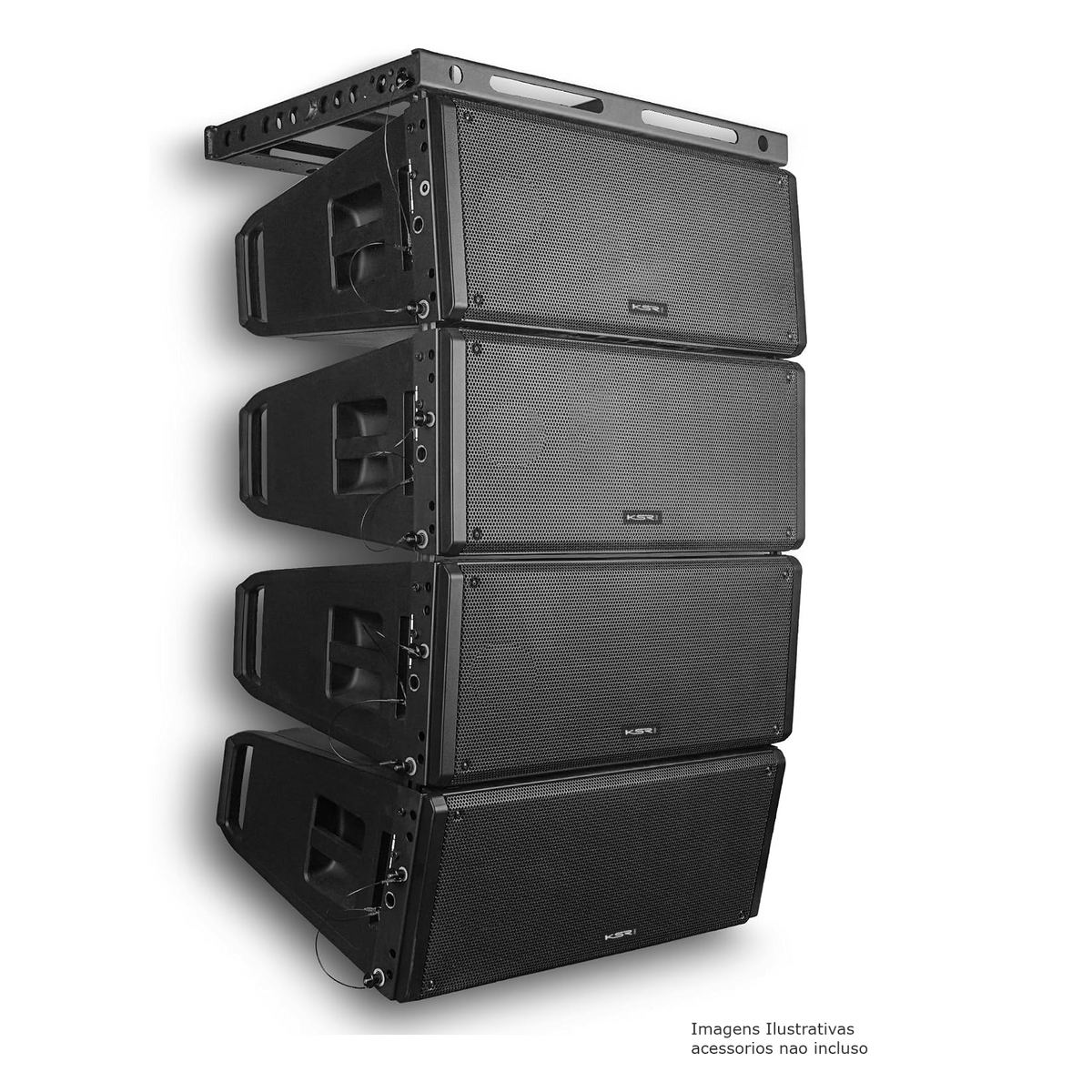 Line Array 10 Polegadas Ativo 2400w Dsp Ksr Pro V10a 137db
