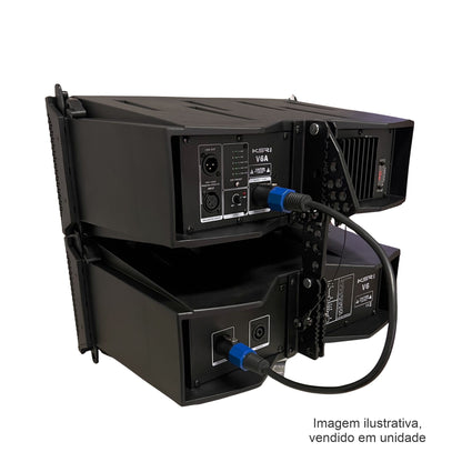 Caixa De Som Line Array Ativo Ksr Pro 960w Rms 2 Celulas V6 Preto 127/220v