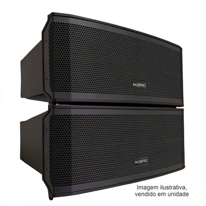 Caixa De Som Line Array Ativo Ksr Pro 960w Rms 2 Celulas V6 Preto 127/220v