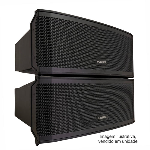 Caixa De Som Line Array Ativo Ksr Pro 960w Rms 2 Celulas V6 Preto 127/220v