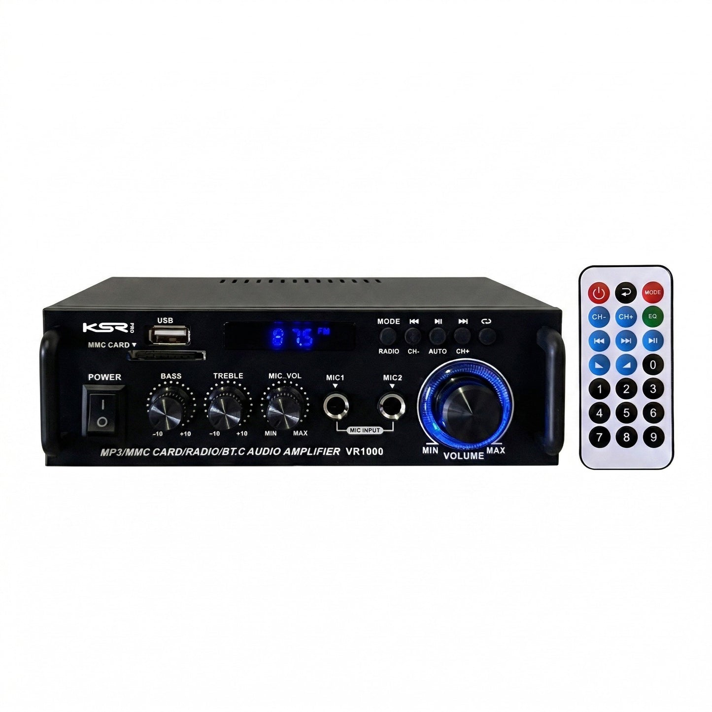 Amplificador Receiver Home Som Ambiente 300w Ksr Pro Vr1000