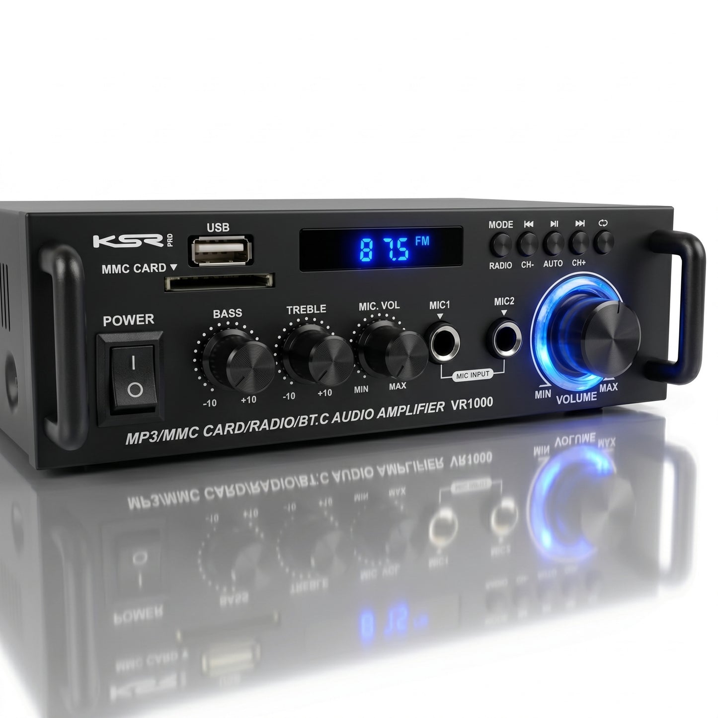 Amplificador Receiver Home Som Ambiente 300w Ksr Pro Vr1000
