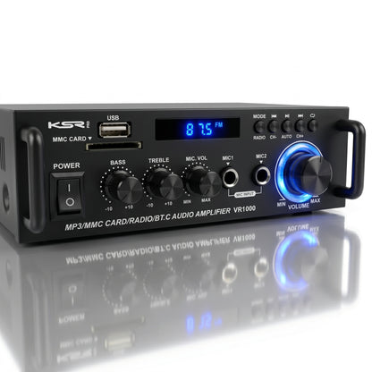Amplificador Receiver Home Som Ambiente 300w Ksr Pro Vr1000