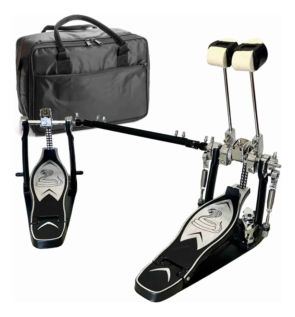 Pedal Duplo Bumbo Bateria Corrente Dupla Sonata Naja Db3000