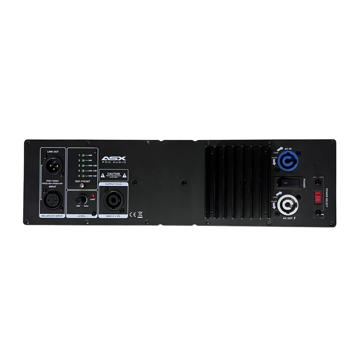 Amplificador Para Line Array Ativador In Box Dsp 960w Asx