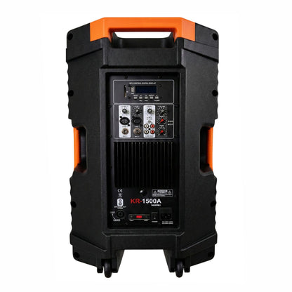 Caixa Som Ativa 15 Profissional 750w Ksr Pro Kr1500a + Tripe Preto