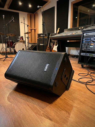 Caixa De Som Ativa 15 Poleg 2000 Watts Rms Ksr K2 + Tripé Preto 127/220v