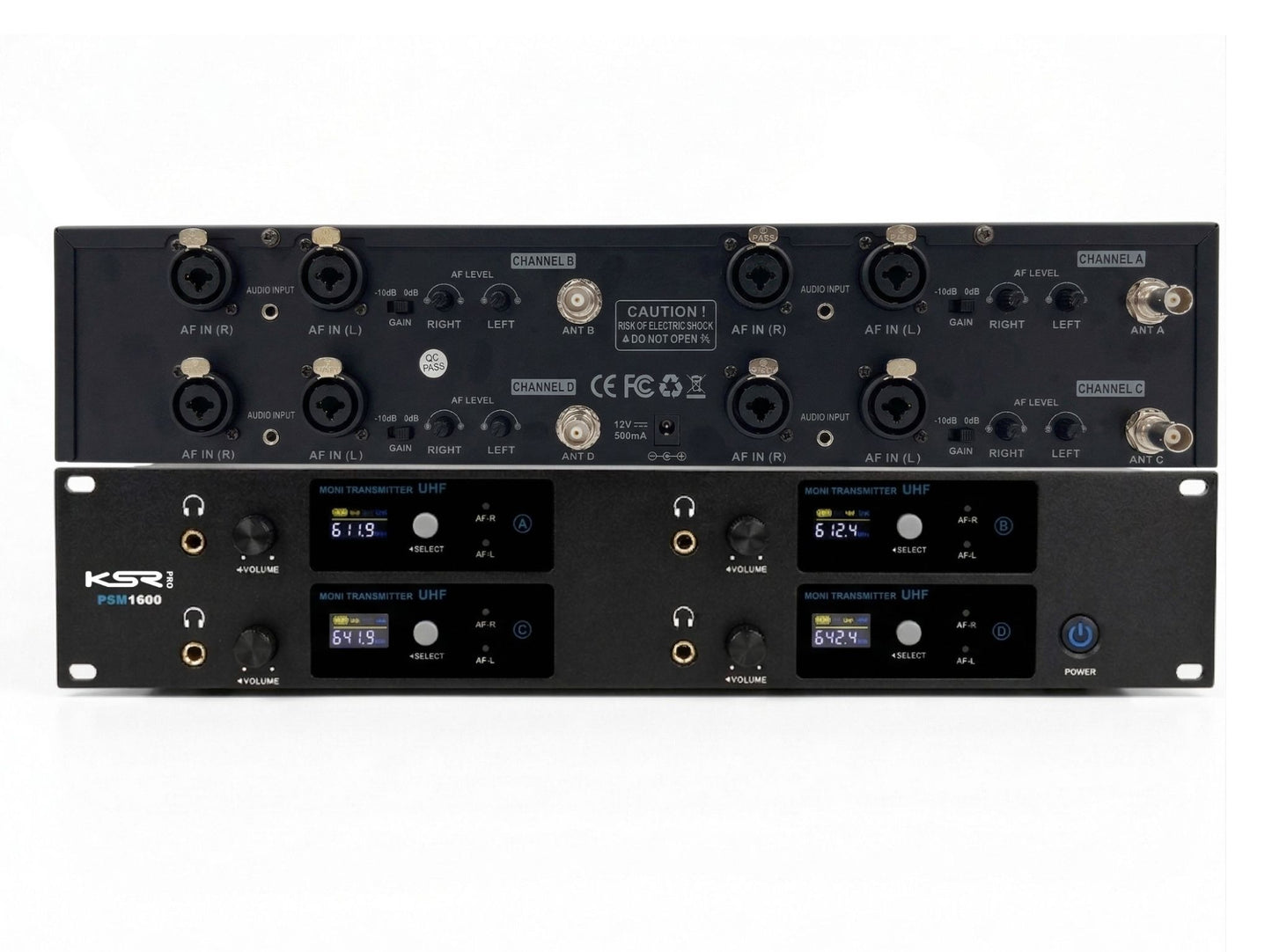 Monitor De Palco Quadruplo 4c Ponto S Fio In Ear Ksr Psm1600